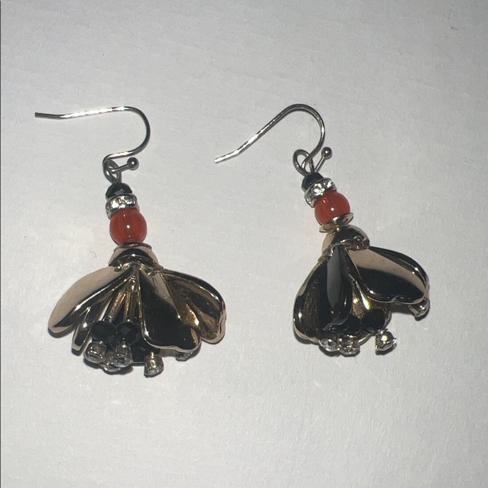 J Crew Floral Drop Earrings